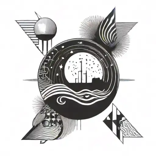 Beach And Moon Psy Simbol