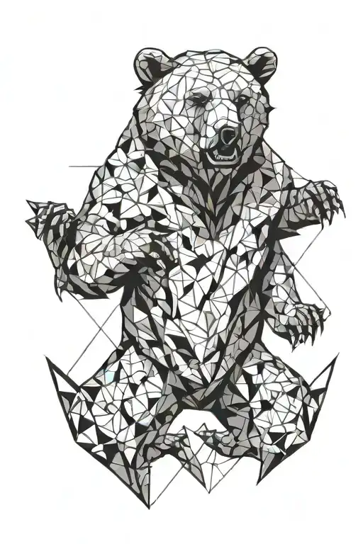 Aggressive Bear In Rage