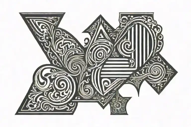 Last Name On Rib Going Vertical