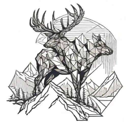 Buck Standing On A Mountain Side