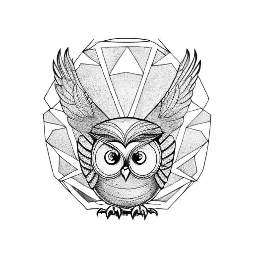 Owl Holding A Whiskey Barrel