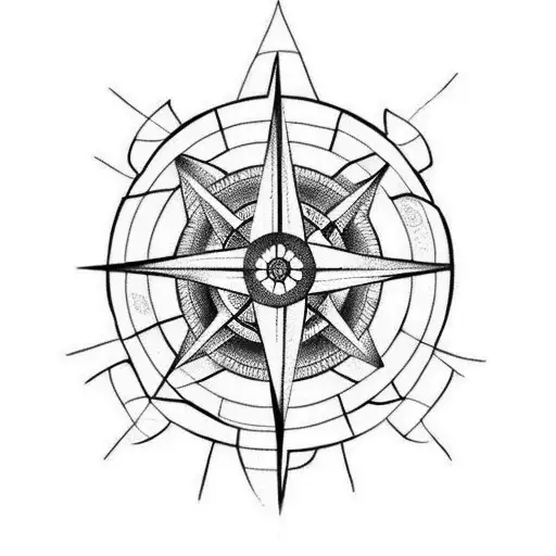 Roses And Compass Rose