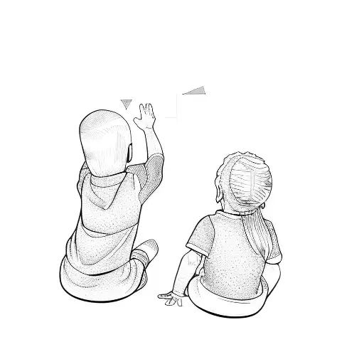 Two Children Playing With A Toy