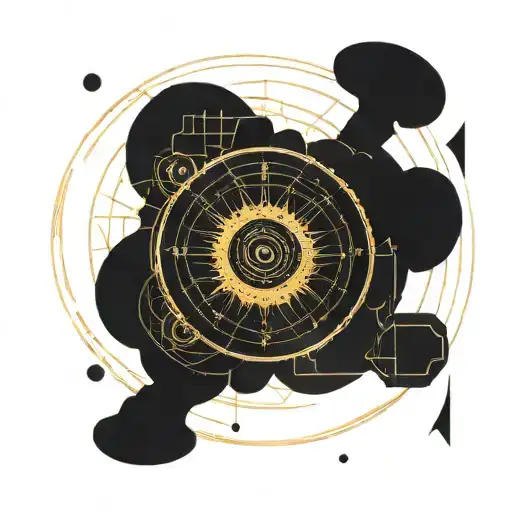 Space Probe Golden Disk Surrounded