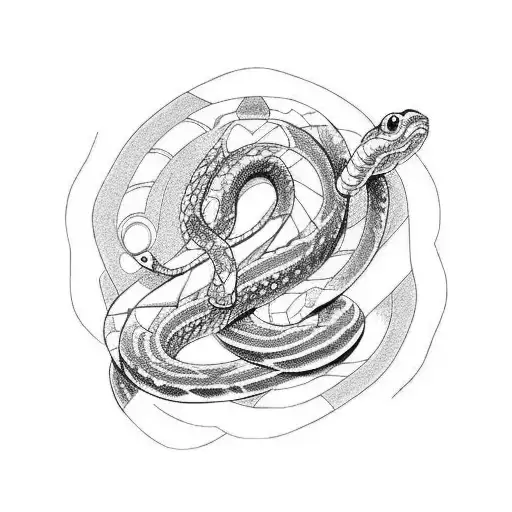 Bakugan With A Snake Wrapped Around It