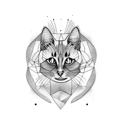 Black Cat Resembling A Fading Shadow