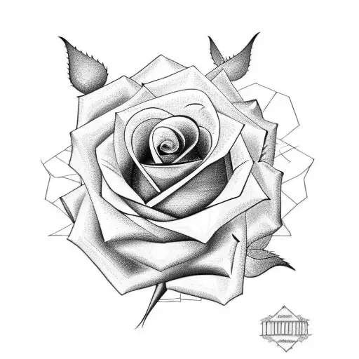 A Rose With Its Stem