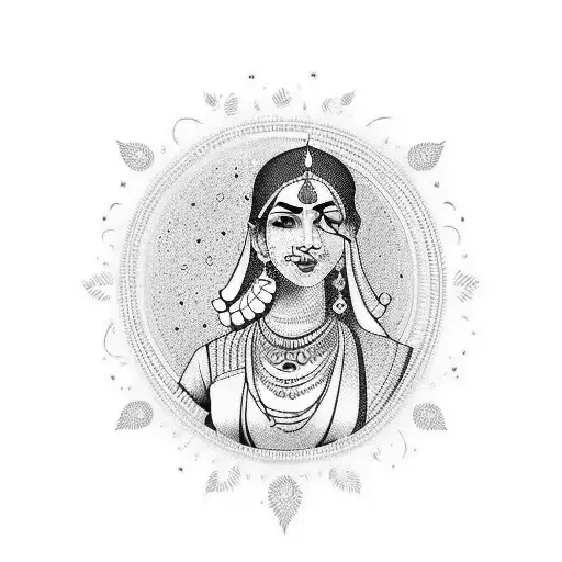 Indian Lady With Dream Cacher