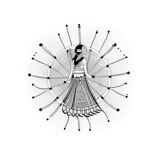 Indian Girl With A Dream Catcher