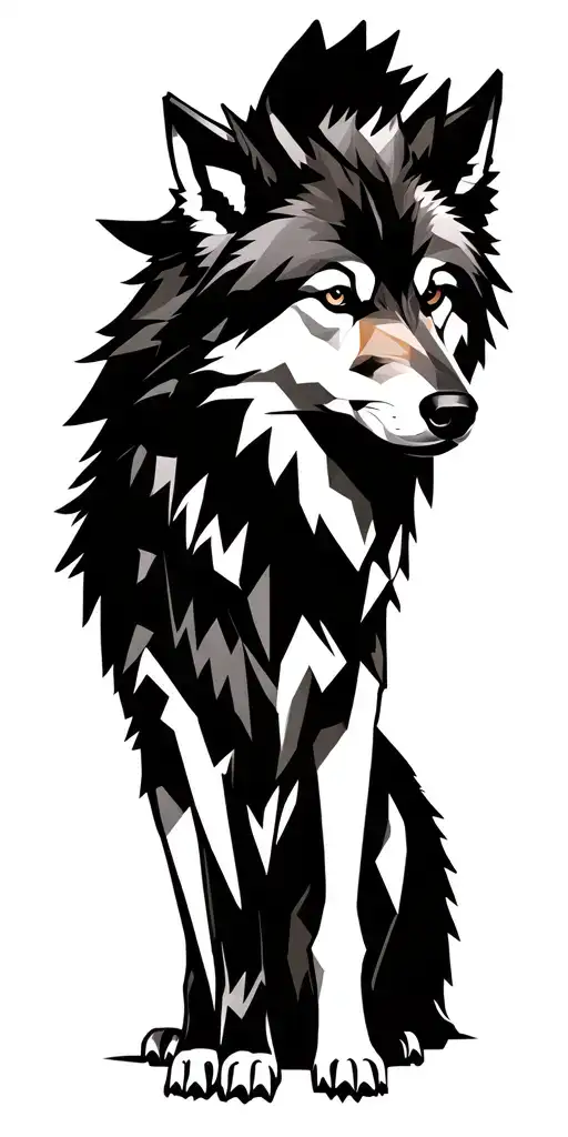 Two Wolfes Standing Together