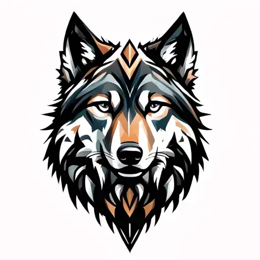 Wolf From Front View