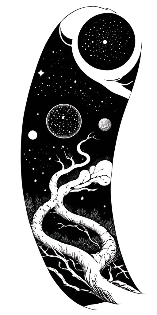 Top Of Tree Turns Into The Universe