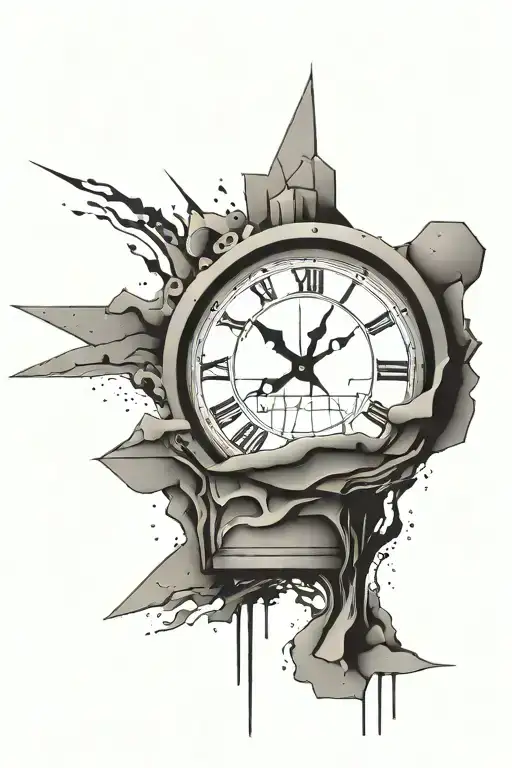 Sand Clock With Sand Falling Out