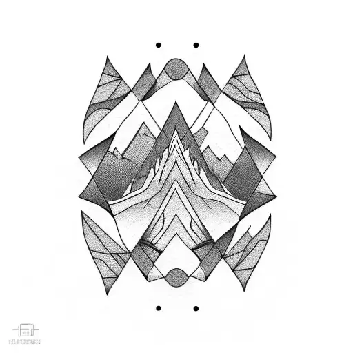 A Bike Handlebar Morphing Into A Mountain Range