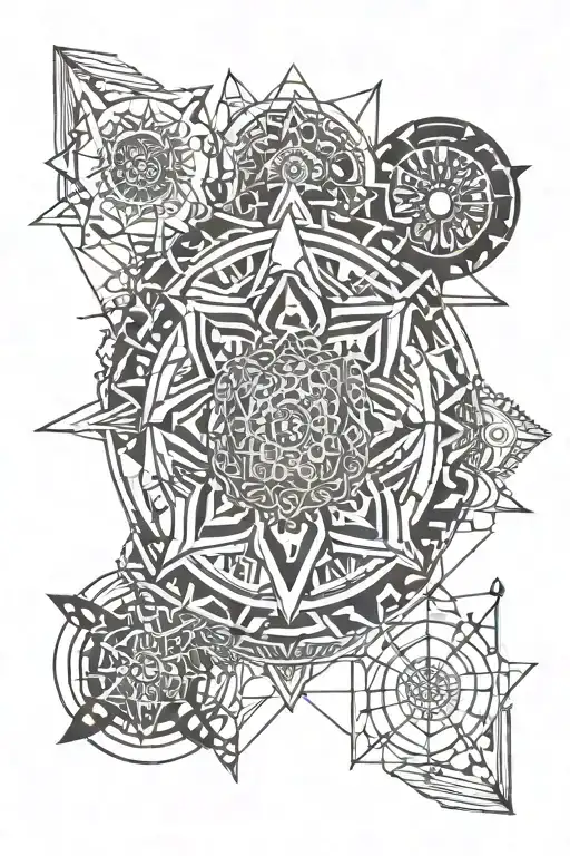 Chakra Symbols In Line