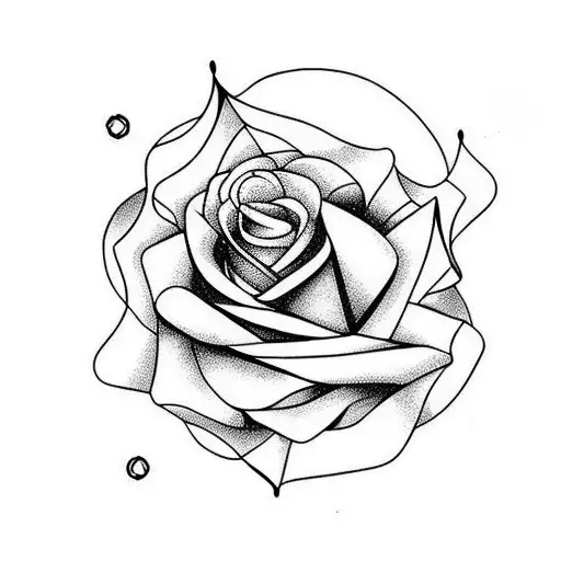 Black Rose With Stem For Hand