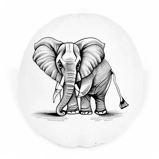 An Elephant On A Pumpkin