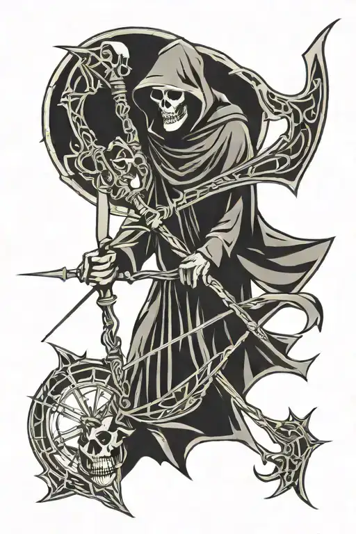 Grim Reaper With Scythe