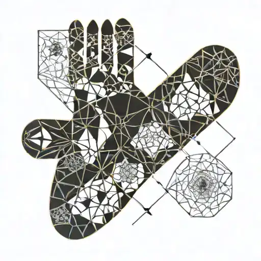 Geometry Patterns And Baby Footprint Inside