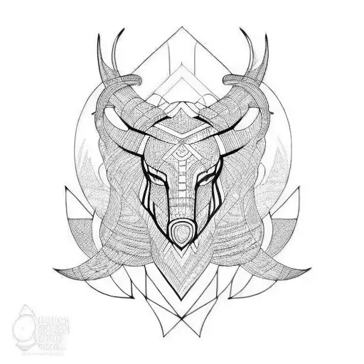 Geometric Norse Sleeve Pattern