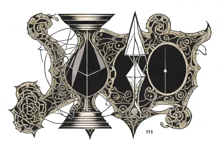 Hourglass With Numbers 11 11