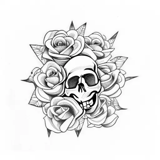 Skull And Roses