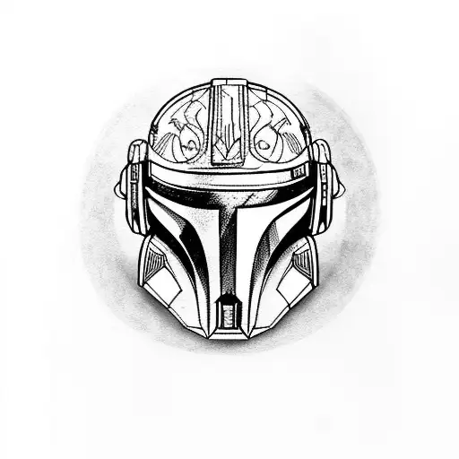 Helmet Mandalorian With Skull