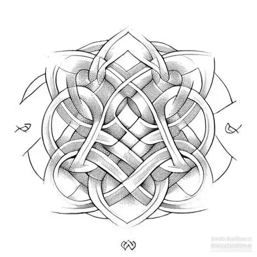 Celtic Knot Wrapped In Roots
