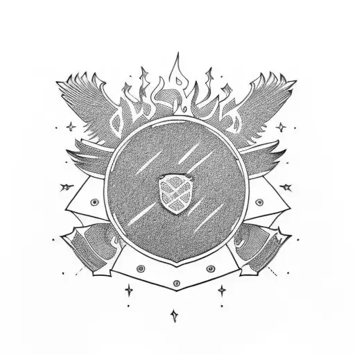 Stylized Burning Police Car