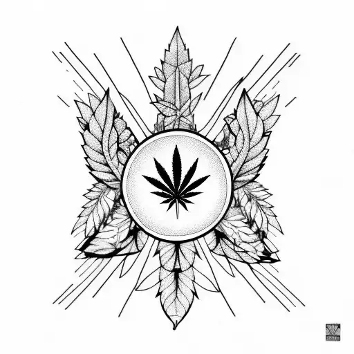 Weed With Music Notes