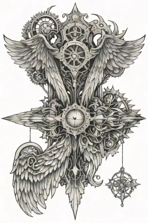 Steampunk Biblically Accurate Angel Wings 6 Wings