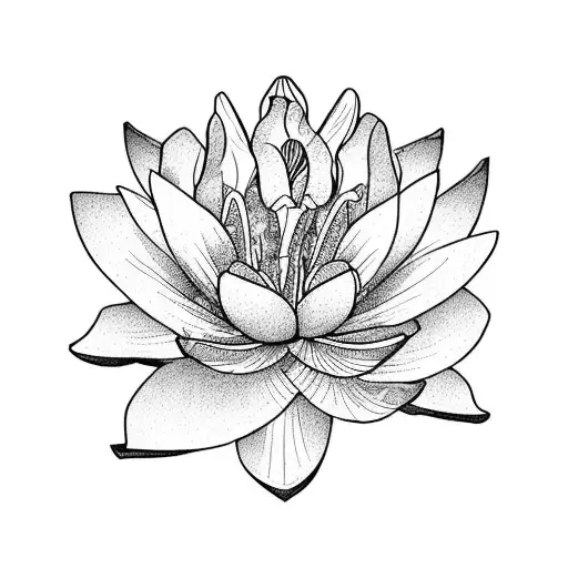 Iris And Lotus Flowers