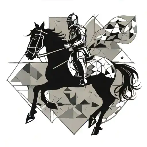 Knight Riding A Horse