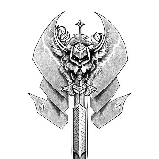 Sword With Letters Rsm