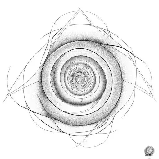 Fibonacci Spiral Line