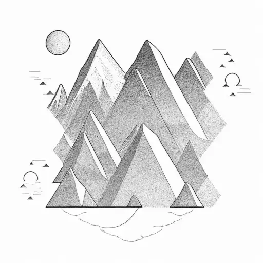 Three Andes Mountain Range