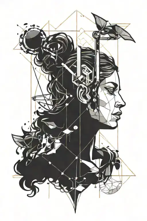 Libra And Overthinking Concept Exploded Head