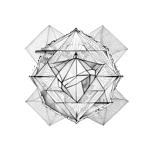 Ocean Inspired Inverted Triangle