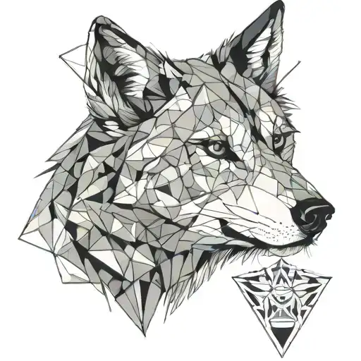 Wolf Dog With Features Of Athena