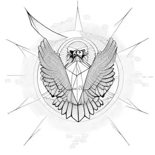 Mathematical Equation Forming The Shape Of An Eagle