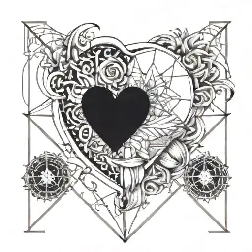 Broken Heart And Forbidden And Death Tarot Card