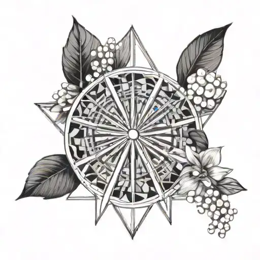 Ferris Wheel And Lily Of The Valley