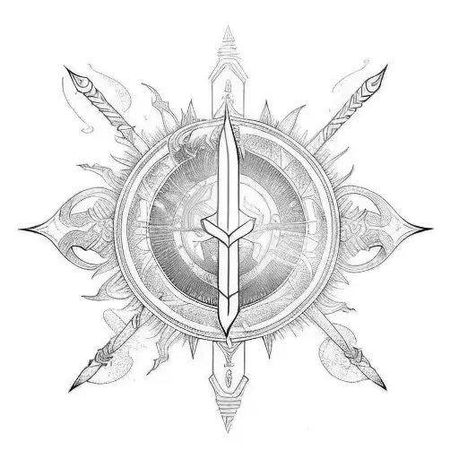 Single Sword With The Power Of The Sun