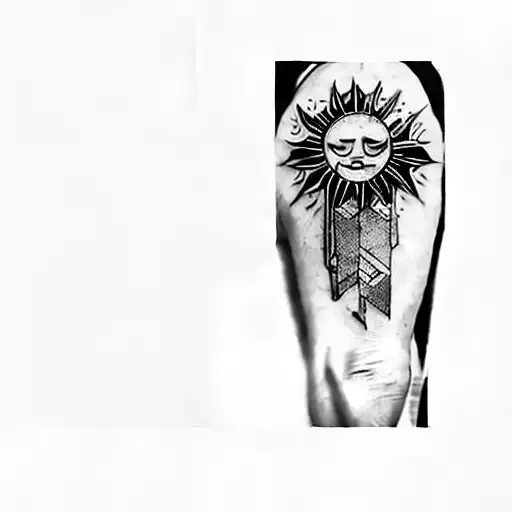 A Tattoo Of A Sun