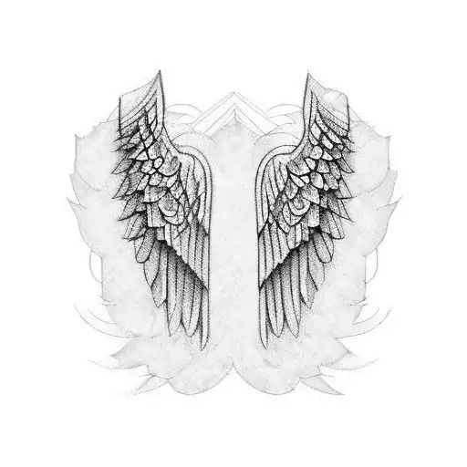 Angel Wings On A City