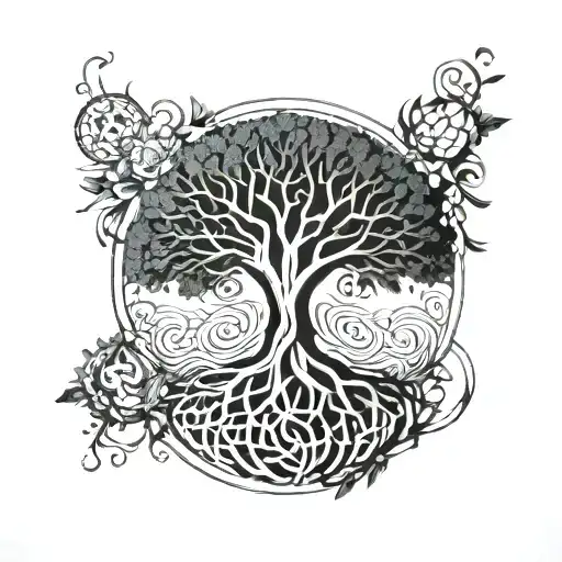 Tree Of Life With Dns Roots Forming