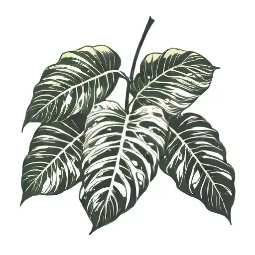 Monstera Deliciosa Leaf Small
