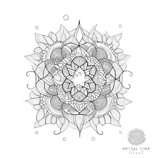 A Dotwork Tattoo Of A Plant Terrarium With Intricate Patterns Symbolizing The Harmony Of Nature