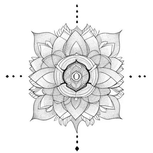 Back Of Head Lotus Flower