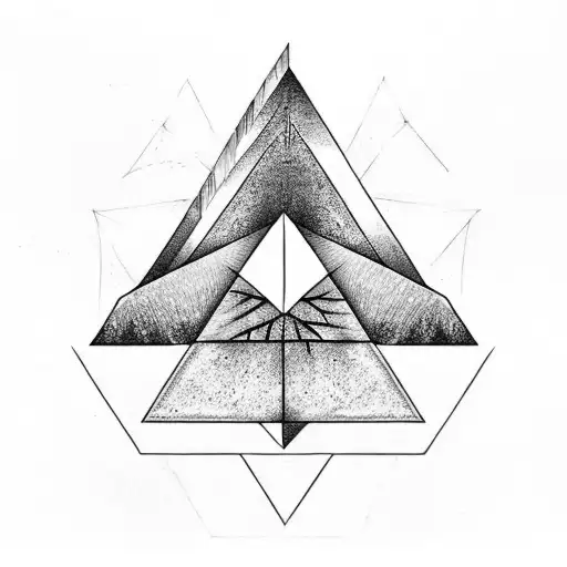 Tree Coming Out Of A Triangle